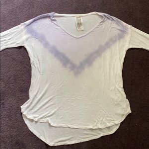 Free people high low tie dye top